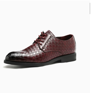 Nouvelles chaussures habillées en cuir PU à lacets et bout pointu pour hommes, style britannique, pour affaires, mariages et occasions formelles, avec semelle extérieure en caoutchouc - Product Image 3