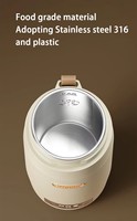 Bouilloire Électrique Sans Fil Rechargeable OEM/ODM en Acier Inoxydable 316 avec Contrôle de Température Intégré