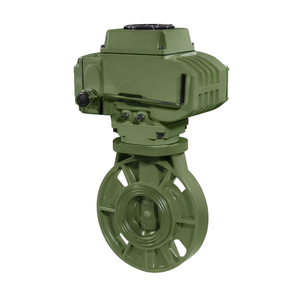 Vente de liquidation B2B COVNA DN200 8 pouces siège en caoutchouc EPDM double bride actionneur rotatif électrique 24V commande urgente vanne papillon - Product Image 5