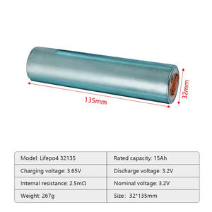3.2V 15Ah LFP储能圆柱形锂离子电池33140 33138 40135 3.2V圆柱形电池 - Product Image 3