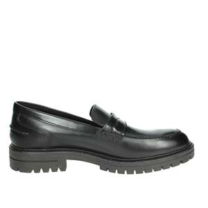 Mocassini da uomo 242U400 in pelle marrone, slip-on, casual - Product Image 4