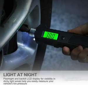 Jauge de pression d'air 200 Psi jauge de pression des pneus électronique outil de voiture affichage LCD numérique pour camion RV - Product Image 4