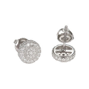 ต่างหูเม็ดเดี่ยวเพชรโมอิส925สเตอร์ลิงเงิน GRA VVS moissanite ต่างหูแร็ปเปอร์ผู้หญิงผู้ชาย - Product Image 3