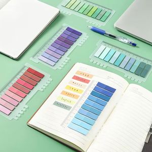 Notas Adhesivas Transparentes de Colores, Estilo Morandi, Pestañas de Índice de PET, Adhesivos Indicadores de Calibre para Uso Escolar - Product Image 6
