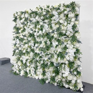 Wedding Simulation <b>Flower</b> Wall Wedding Hall Background Wall Rose <b>Flower</b> Wall Decoration <b>Artificial</b> <b>Flower</b> - Product Image 3