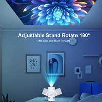 Pour projecteur portable mini HY260 Pro Android 11 1080P 4K avec haut-parleurs intégrés et son stéréo HIFI