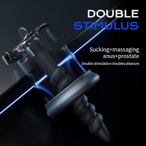 ZWFUN Pompe anale intelligente, stimulateur de <span class=keywords><strong>prostate</strong></span> à vide, ensemble de massage, jouet sexuel pour adultes, pour hommes et femmes, plug anal, masturbateur, étanche IPX5 - Product Image 3
