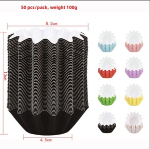 Paquete al por Mayor de 50 Envoltorios Antiadherentes, Papel Resistente para Hornear Muffins, Mini Moldes para Cupcakes para Fiestas - Product Image 3