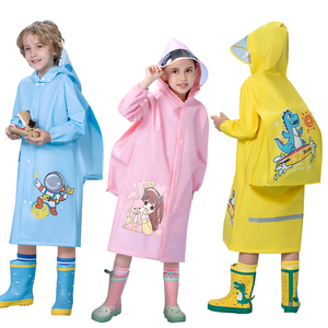 Imperméables pour Enfants Bébé Maternelle Capes de Pluie Dessin Animé <span class=keywords><strong>avec</strong></span> Position pour Sac à Dos pour Écoliers Garçons Filles - Product Image 1
