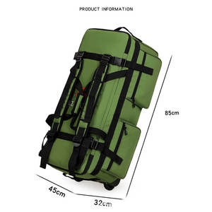 Mochila con Ruedas para Viajes al Aire Libre <span class=keywords><strong>de</strong></span> Gran Capacidad, <span class=keywords><strong>Bolsa</strong></span> <span class=keywords><strong>de</strong></span> Equipaje Plegable con Ruedas, Convertible 2 en 1, para Camping y Deportes - Product Image 2