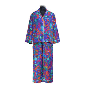 Conjunto de pijama tejido transpirable para mujeres y niñas hecho a medida ropa de dormir MOQ bajo con cierre de cordón para uso doméstico para primavera y verano - Product Image 5