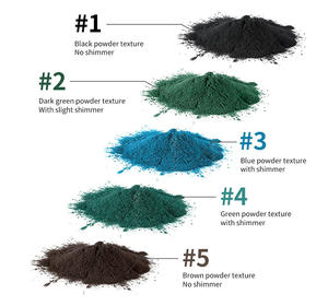 Poudre d'eye-liner Kohl 5 couleurs (noir, <span class=keywords><strong>bleu</strong></span>, vert, vert foncé) - Imperméable et anti-bavures pour un maquillage agrandissant les <span class=keywords><strong>yeux</strong></span> - Product Image 6