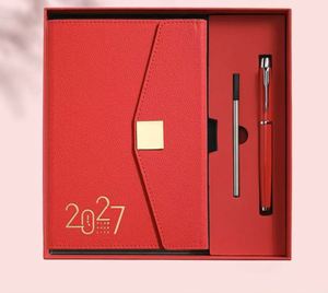 Set de Regalo de Agenda 2027 Negra y Bolígrafo en Caja para Regalos Ejecutivos de Oficina, Personalización de Marca y Pedidos al por Mayor - Product Image 4