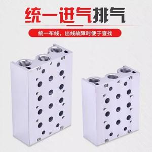 Collecteur de soupapes solénoïdes SS5Y5-20 pour composants industriels, modèles 02/03/04/05/06/07/08/10/20 - Product Image 3