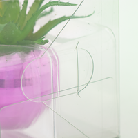Boîte d'emballage rectangle en PVC de matériaux recyclés transparents personnalisés avec trou de suspension