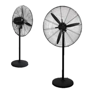 26 Inch Factory Industriële Sterke Power Stand Ventilator Elektrische Ventilator High Velocity Oscillatie 3 Speed Industriële Voetstuk Stand Fan