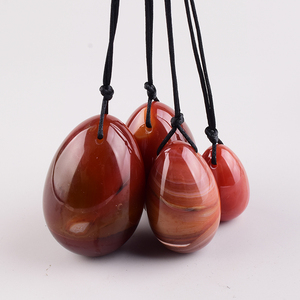 Uova di Yoni in Corniola Rossa per il Rafforzamento Vaginale, Uova di Agata per Esercizi di Kegel, Pietra di Giada - Product Image 1