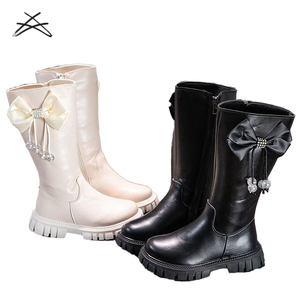 Zapatos de Moda para Bebés 2026, Primavera, Verano, Otoño, Invierno, para Niños, con Cierre, Suela de Goma, Altura hasta la Rodilla, con Lazo y Cuentas - Product Image 1