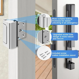 New Inward Home <b>Security</b> Door Reinforcement Lock 3 Inch Stop Anti-theft Door Locks Preventing Unauthorized Entry SSR Modern - Product Image 4