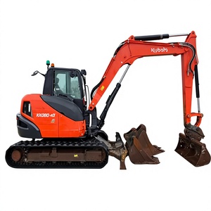 Excavadora de cadenas Kubota KX080-4 usada en excelentes condiciones, certificada por la EPA y CE, pocas horas de trabajo, 8 toneladas, incluye motor y bomba. - Product Image 1