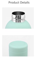 2024 belle fiole écologique en acier inoxydable Sport métal 500ML isolé Double paroi vide thermique bouteille d'eau Termos
