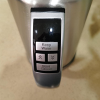 Bouilloire électrique sans fil en acier inoxydable, très vendue, avec fonction maintien au chaud, contrôle de la température, capacité de 1,7 L, base rotative à 360°