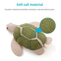 Compagnon durable de conception de papier froissé de jouet de chat d'herbe à chat de série d'animal d'océan compagnon d'auto-divertissement pour les animaux de compagnie modernes et élégants