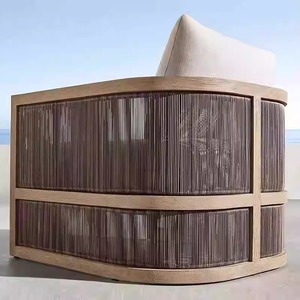 Sofá moderno para exteriores junto a la piscina, Material de madera, ocio, teca, Patio <span class=keywords><strong>General</strong></span>, sala de estar, muebles de interior, patio, balcón, sillas - Product Image 2
