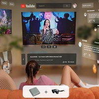 Adaptateur convertisseur vidéo USB-C vers HDTV 4K 60Hz (femelle-femelle) avec câble d'alimentation USB-C pour lunettes AR RayNeo PS5