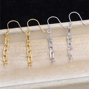 Aretes Colgantes de Plata S925 con Diseño de Girasol y Yurta Mongol, Accesorio para Manualidades, 10-12 mm, JG5489 - Product Image 1