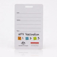 Individuell Bedruckte PVC-Anhänger Einzigartige QR-Code Plastikkarten Harte PVC-Gepäckanhänger für Werbegeschenke