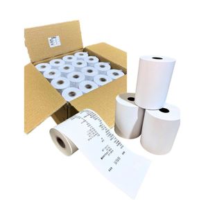 Rollos de Papel Térmico Personalizados, Libres de BPA, Impermeables, 100% Pulpa de Madera, 48/65/75/80g, 57x40mm, Etiquetas para Caja Registradora - Product Image 1