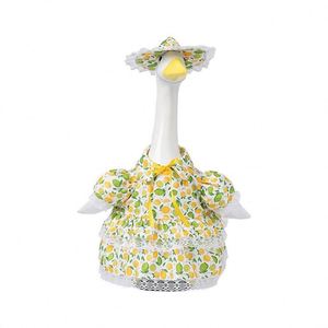 Nuevo Conjunto de Poliéster con Estampado de Limones Estilo Lindo para Bebé (0-24M) con Sombrero Grande Blanco y Falda, Ideal para Decoración de Porche y Patio - Product Image 6