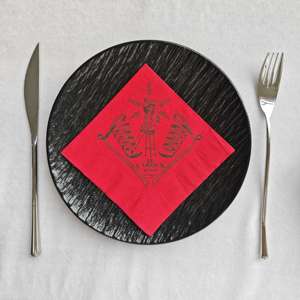 2024 serbet kertas makan malam serbet pesta dengan Logo 3-lapisan warna koktail serbet kertas sekali pakai dijual - Product Image 3