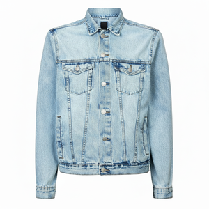 Tarifs d'usine nouveautés 2024 veste en jean pour hommes/prix bon marché veste en jean délavé déchiré pour hommes de haute qualité - Product Image 1