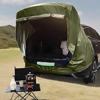 Tenda Mobil Belakang Anti Air Oxford Lapis Tunggal Satu Kamar Tidur Kamuflase Empat Musim untuk Berkemah di Luar Ruangan