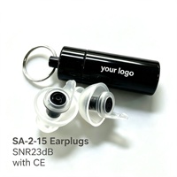 Bouchons d'oreilles de concert haute fidélité 23 dB CE avec étui, réduction du bruit, pour musiciens, festivals, DJ, boîtes de nuit, batteurs