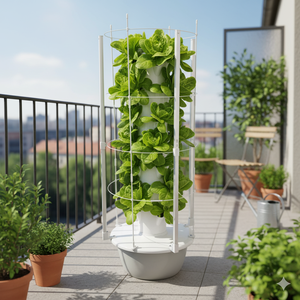 Torre Hidropónica, Sistema de Cultivo Acuapónico, Jardinera para Cultivar Fresas, Torres de Jardín, Plantación Vertical Hidropónica - Product Image 1
