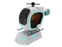 Funpark Machine de jeu d'arcade de réalité virtuelle de haute qualité à 2 joueurs 220V Simulateur VR en métal Simulateur d'avion pour enfants à monnayeur