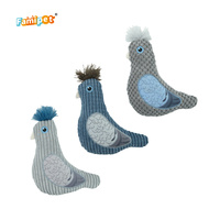 Famipet Fabricant, Vente en gros personnalisée, Nouveau jouet couineur pour chien en peluche douce, design oiseaux, avec effet froissé et son couineur