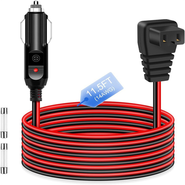 12V/24V Car Refrigerator Power Cord for RV, Compatible with ARB/COSTWAY/BougeRV/ICECO/Alpicool/Dometic.