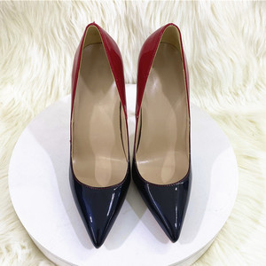 Cross-border Foreign Trade Wholesale 2026 New Gradient Color Socialite Slip-On Summer Women's High-<b>heeled</b> Shoes 12CM Pointed-toe - Product Image 6