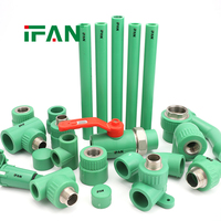 Accesorios de Tubería Homogéneos IFAN PPR de Alta Presión 20-125MM, Accesorios de Tubería de Agua PPR, Todos los Tipos de Accesorios de Plástico PPR