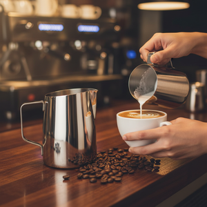 Coffee Creamer Frothing <b>Cup</b>, 400ml / 600ml Stainless Steel <b>Espresso</b> Steaming Pitcher, Milk Frothing Pitcher Jug for Latte Art - Product Image 1