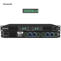 Gooermi FV4000 1000Watt * 4 kanal yüksek kaliteli ses açık sahne performansı için güç amplifikatörü 1U dijital ev amplifikatör