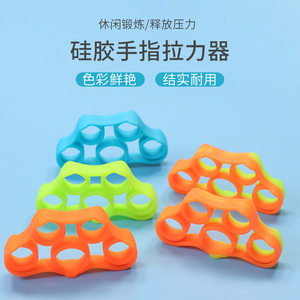 Bande élastique d'entraînement des doigts en silicone pour la force de préhension, la remise en forme et l'exercice des mains - Product Image 4