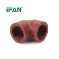 Raccords d'alimentation en eau PPH résistants aux produits chimiques de qualité économique IFAN, raccords de tuyauterie en plastique PPH industriels