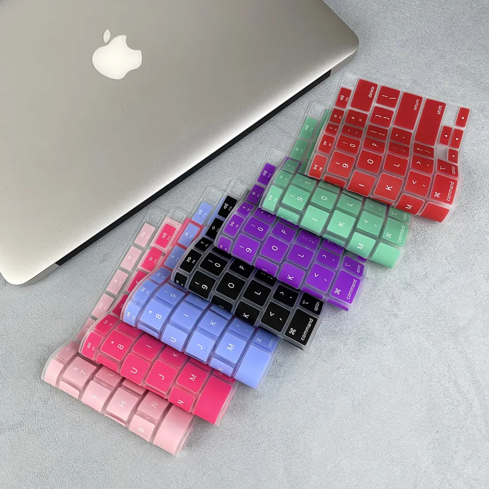 New Waterproof Laptop Keycoard Protector Silicone Film for Apple Macbook Pro Air 13 Inch Notebook Silicone Keycoard Covers