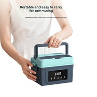 Boîte à lunch électrique thermique sans fil pour la pêche en plein air, les étudiants, les conducteurs - Intelligente et portable, 1,3-1,5 L, avec pot intérieur en acier inoxydable 304