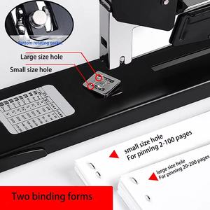 <span class=keywords><strong>Fournitures</strong></span> de bureau 200 feuilles agrafeuse épaissie grande machine à <span class=keywords><strong>reliure</strong></span> à couture de livre multifonction agrafeuse à bras long <span class=keywords><strong>pour</strong></span> livre robuste - Product Image 4